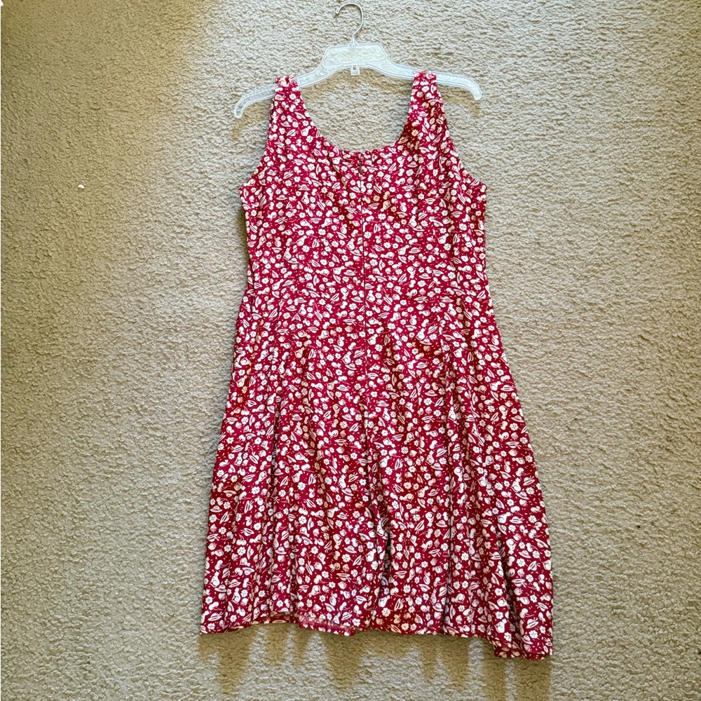 Floral Red Maxi Dress